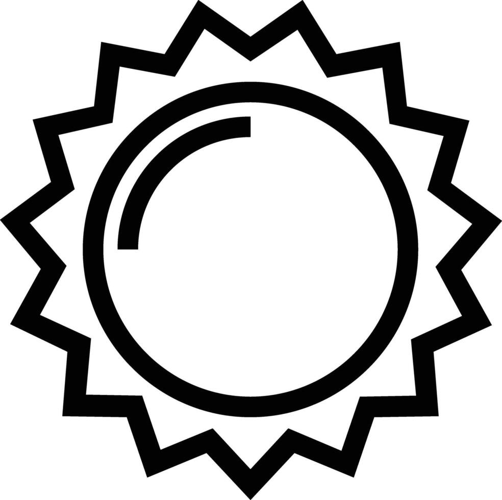 Abbildung des Sonnensymbols vektor