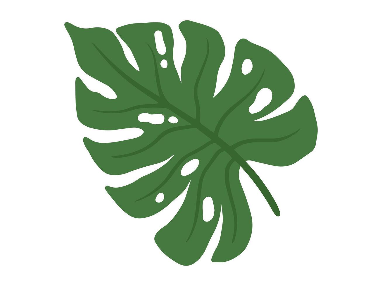 Monstera Grün Blätter Hintergrund Illustration vektor