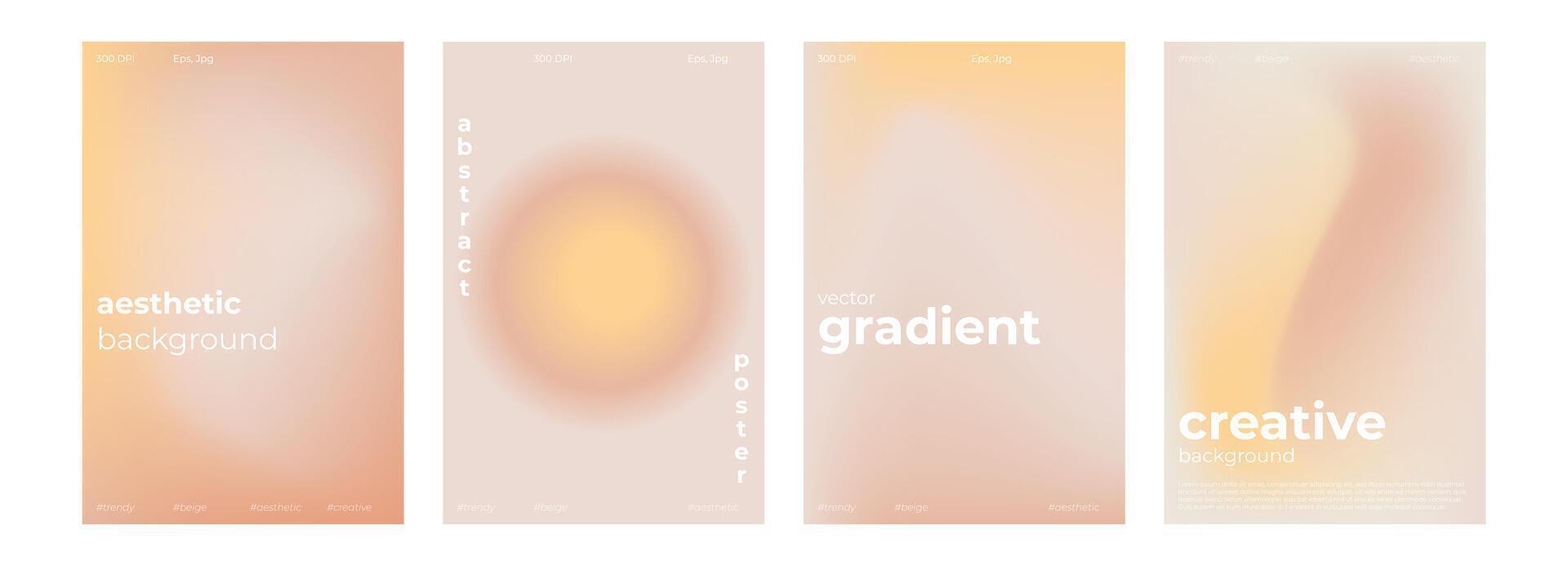 y2k ästhetisch abstrakt nackt Gradient Hintergrund mit Beige, Rosa, Pastell, Sanft verschwommen Muster. Poster zum Sozial Medien Geschichten, Album Abdeckungen, Banner, Vorlagen zum Digital Marketing vektor