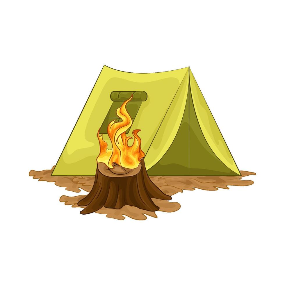 illustration av camping vektor