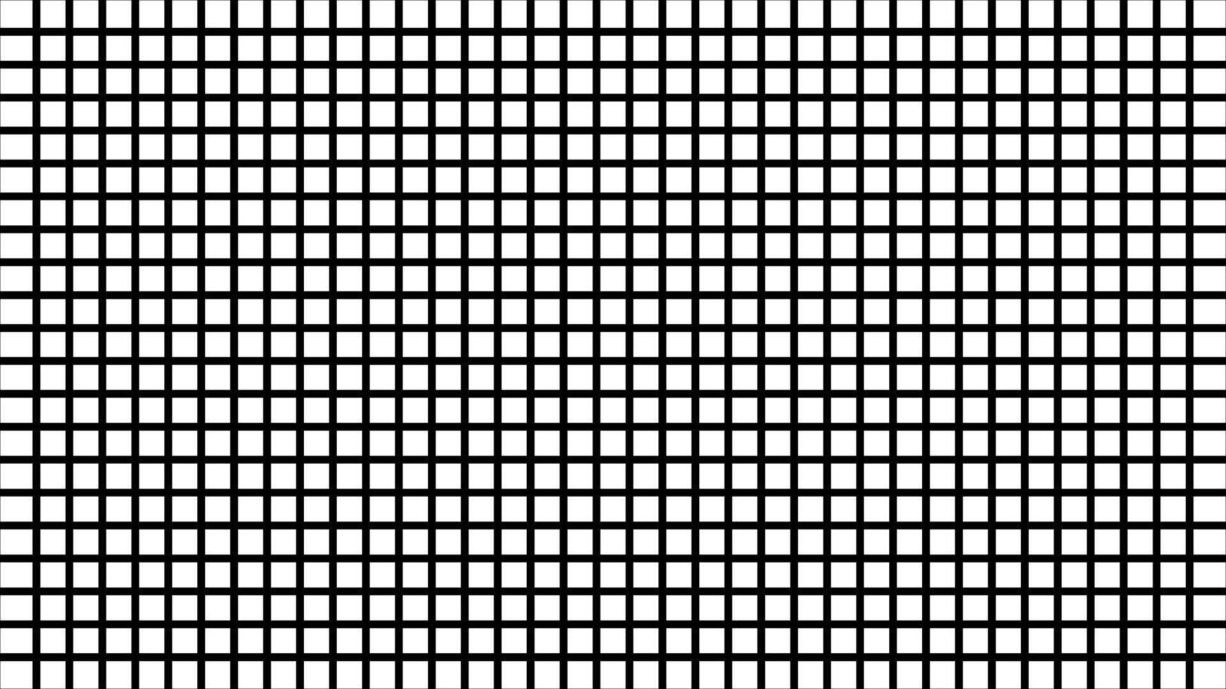 schwarz und Weiß Gitter Muster. monochromatisch Platz Netz. abstrakt Schachbrett Design mit gleich Quadrate. einfach Design. geometrisch Hintergrund, Digital Hintergrund. optisch Illusion. Rhythmus und Balance vektor