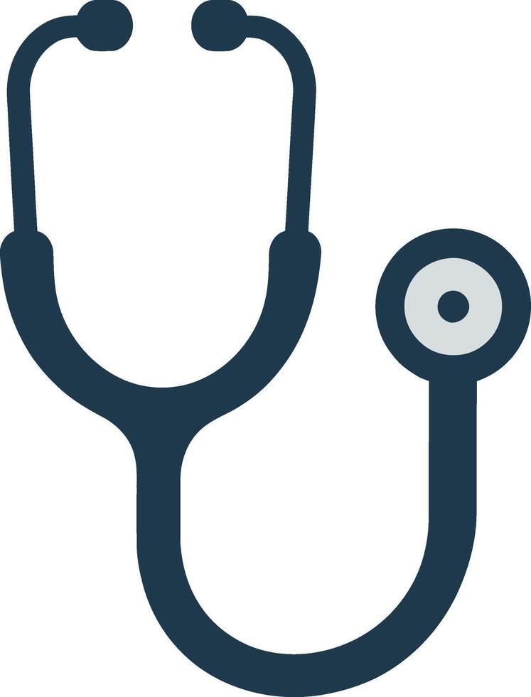 medizinisch und Gesundheit Pflege Stethoskop Symbol. vektor