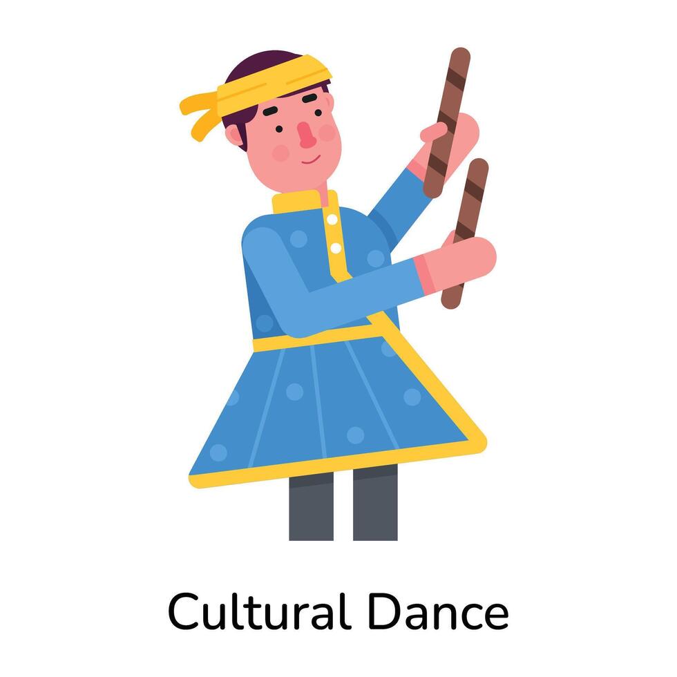 trendig kulturell dansa vektor