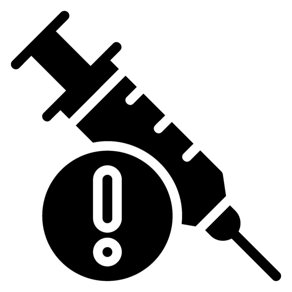 Spritzen-Glyphe-Symbol vektor