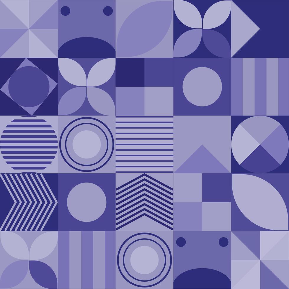Prämie geometrisch Bauhaus Muster Design vektor