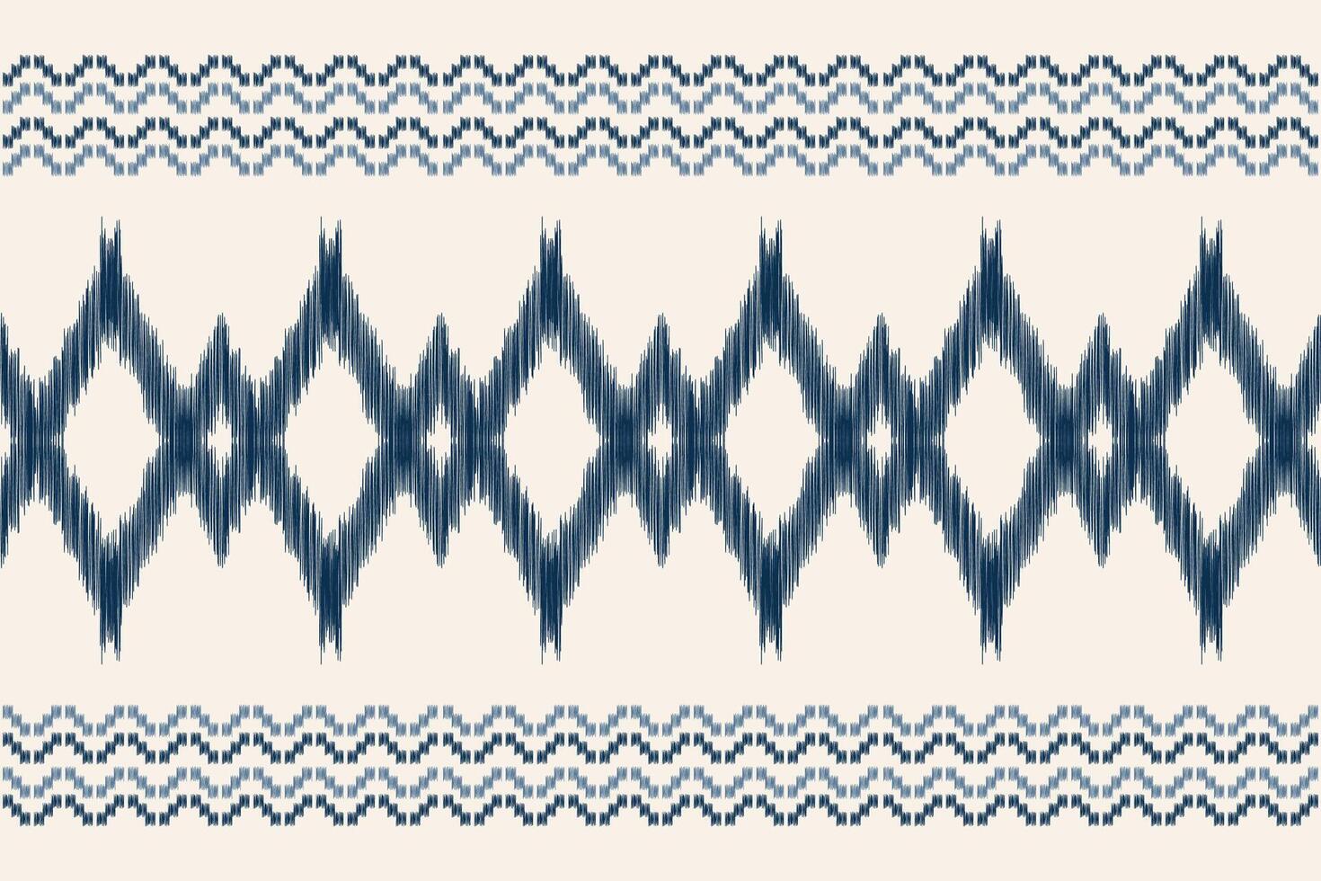 traditionell etnisk ikat motiv tyg mönster bakgrund geometrisk .afrikansk ikat broderi etnisk mönster brun grädde bakgrund tapet. abstrakt,,illustration.texture,ram,dekoration. vektor