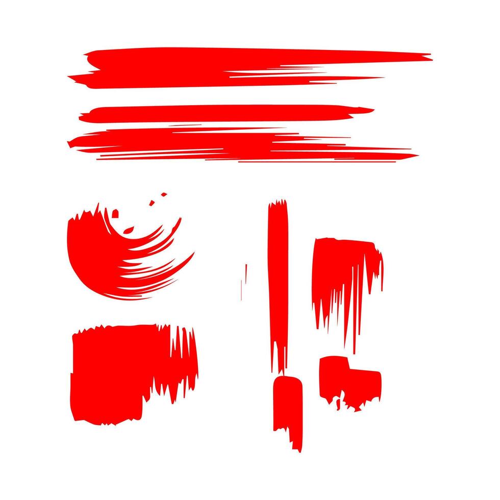 röd måla konstnärlig torr borsta stroke. vattenfärg akryl hand målad bakgrund för skriva ut, webb design och banderoller. vektor