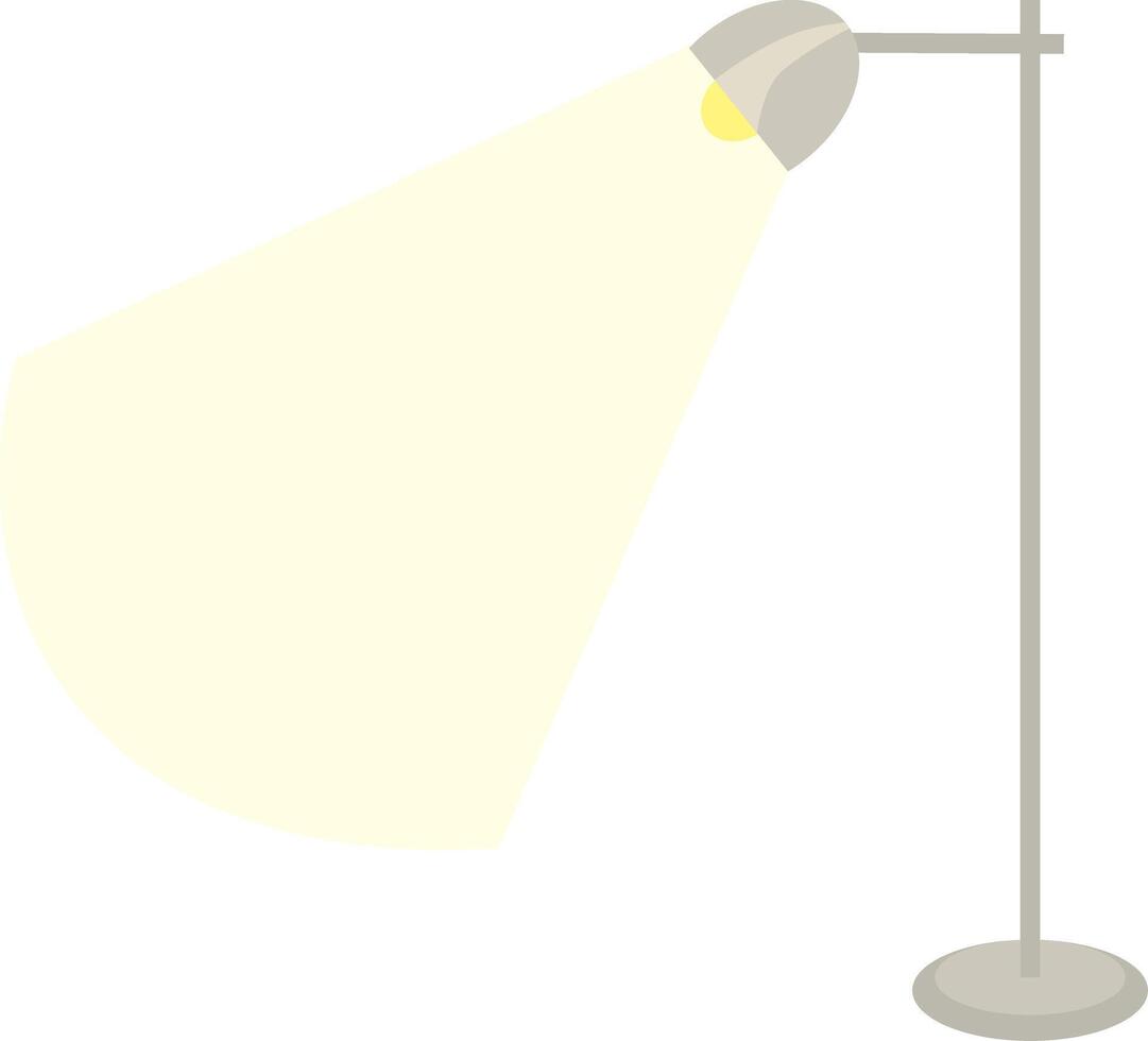 golv lampa belysning. fackla isolerat på en vit bakgrund. vektor