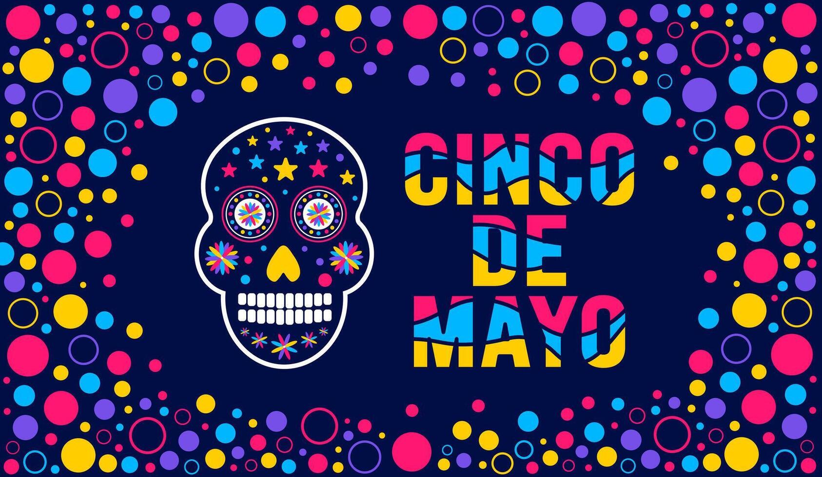 5 kann ist cinco de Mayo Hintergrund Vorlage. Urlaub Konzept. verwenden zu Hintergrund, Banner, Plakat, Karte, und Poster Design Vorlage mit Text Inschrift und Standard Farbe. Illustration. vektor