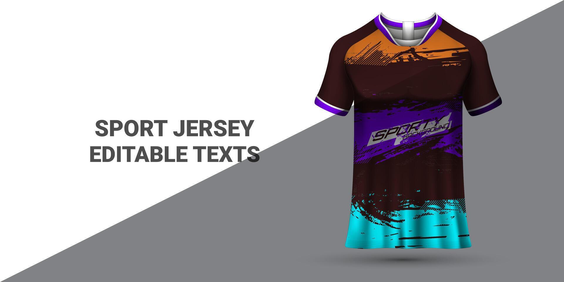 sporter jersey mall sporter t-shirt design sporter jersey design enhetlig begrepp vektor