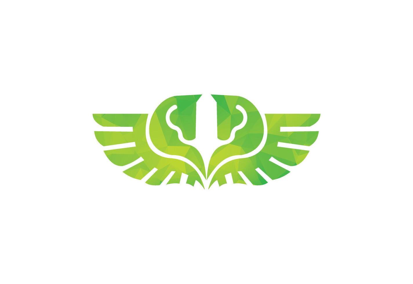 Pferd Pegasus Logo - - Einhorn vektor
