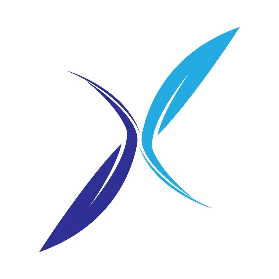 Buchstabe x Logo-Vorlage vektor