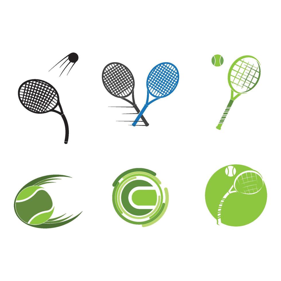 Tennis Logo Design Vorlage vektor