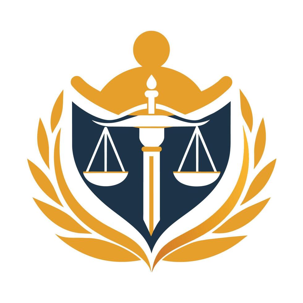 ein minimalistisch Logo Design symbolisieren Wissen zum ein Gesetz Firma, mit sauber Linien und ein Fachmann ästhetisch, generieren ein minimalistisch Design symbolisieren Wissen und Unterstützung im das legal Feld vektor