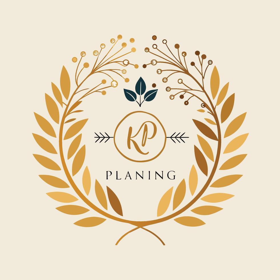 elegant Logo zum Hochzeit Planer, sauber und elegant Design zum ein Hochzeit Planung Unternehmen, minimalistisch einfach modern Logo Design vektor