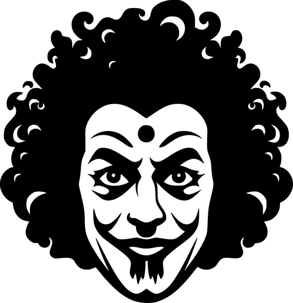 clown - hög kvalitet logotyp - illustration idealisk för t-shirt grafisk vektor