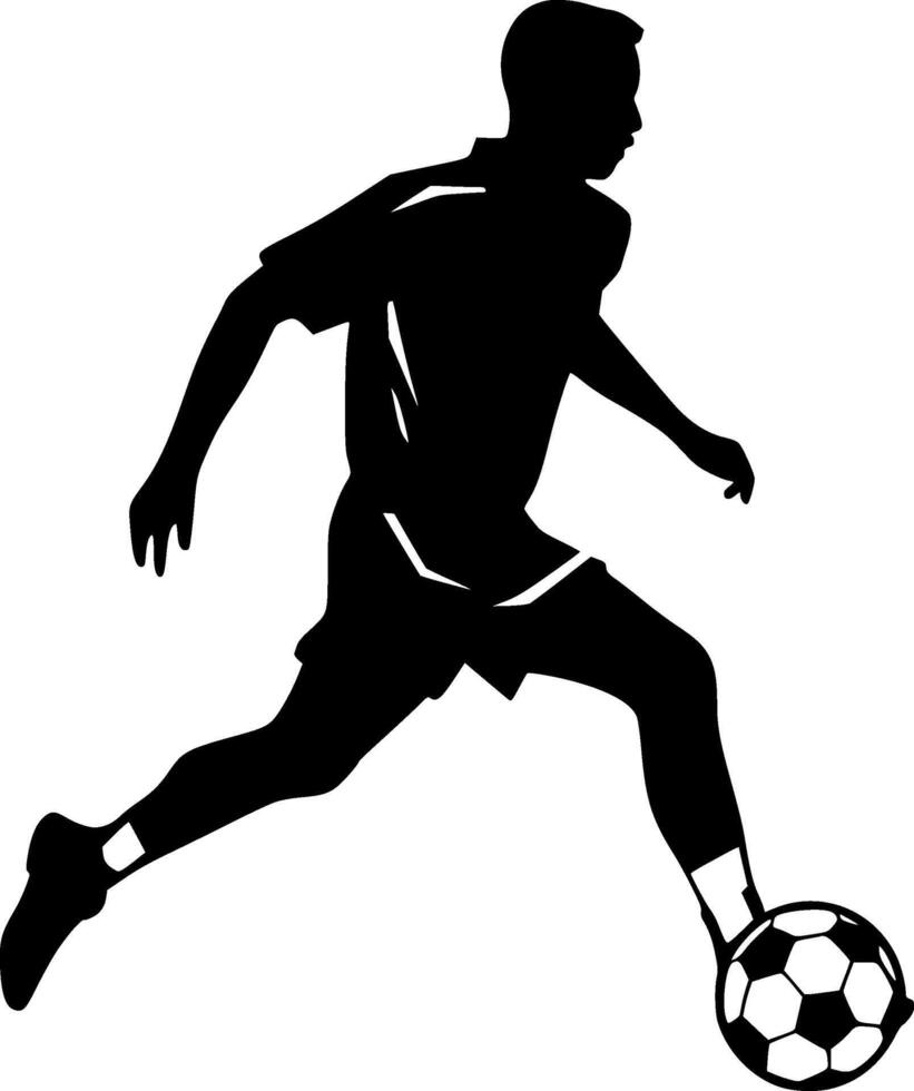 Fußball, minimalistisch und einfach Silhouette - - Illustration vektor