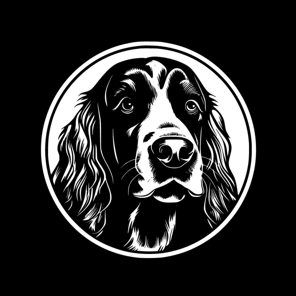 Hund - - minimalistisch und eben Logo - - Illustration vektor