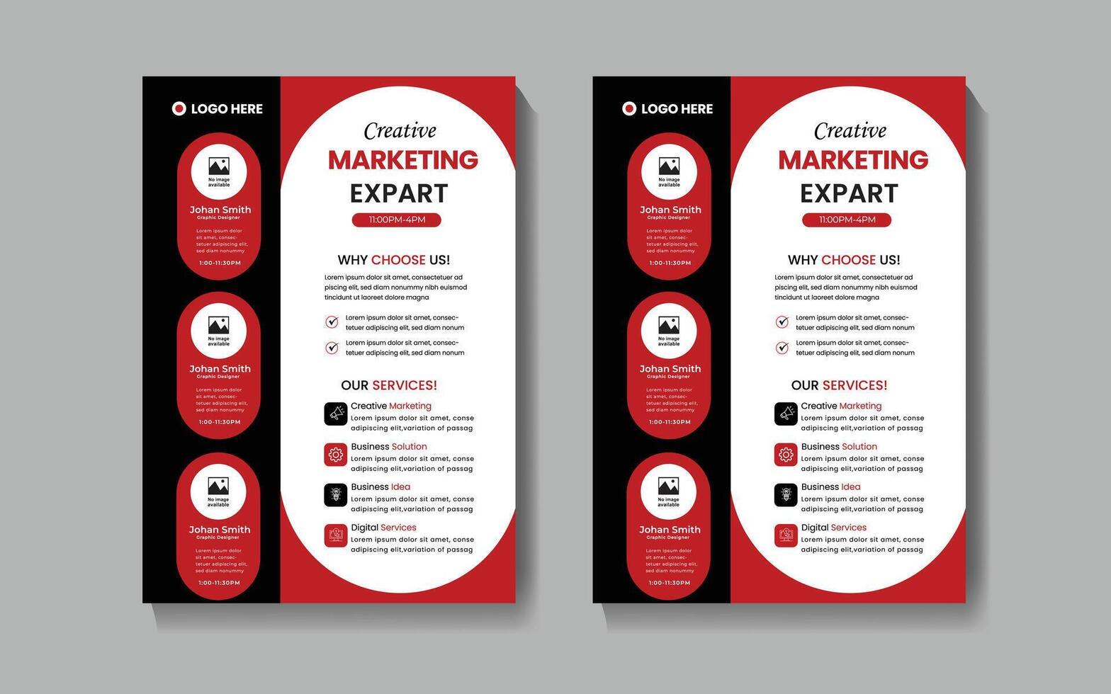 kreative Business Flyer Design-Vorlage vektor