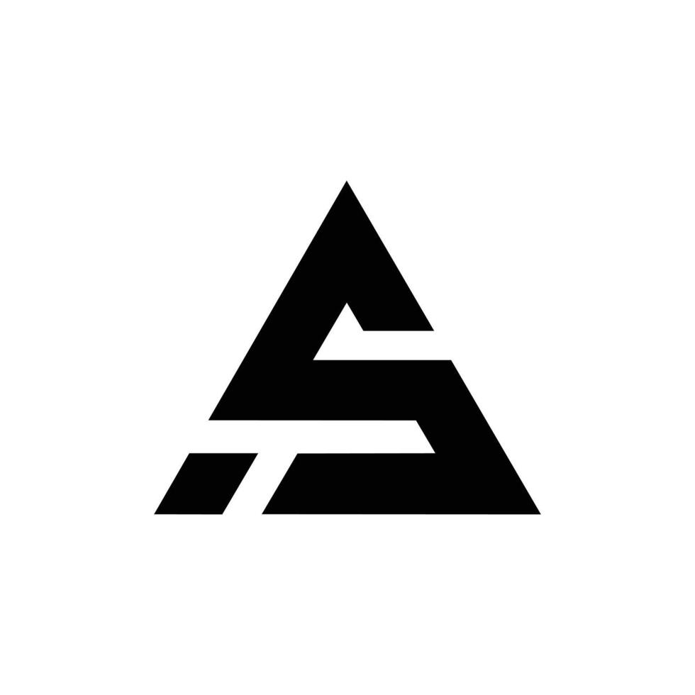 Brief wie Dreieck gestalten modern eben abstrakt Monogramm Logo vektor