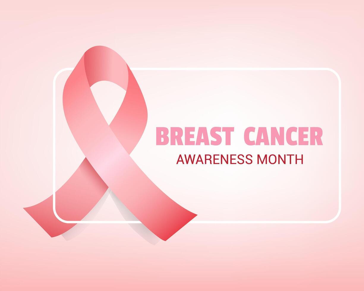 bröst cancer medvetenhet månad rosa band kan använda sig av för baner cancer medvetenhet månad oktober kampanj. vektor