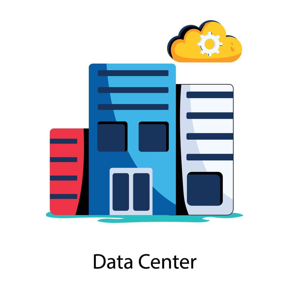 modisch Daten Center vektor