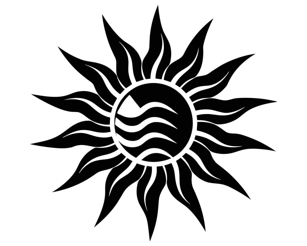 vibrerande vista Sol ikon vektor