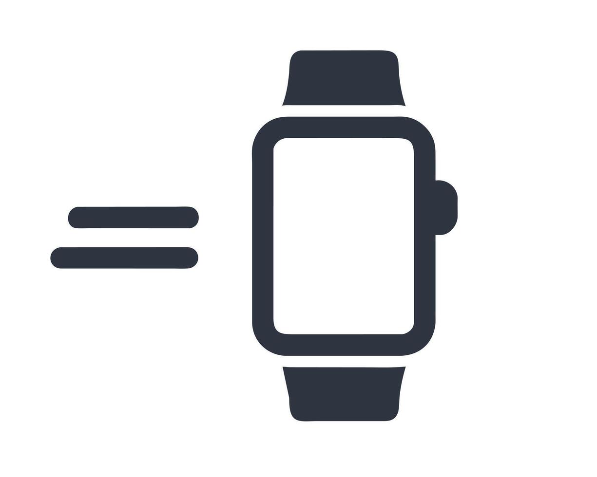 Smartwatch-Silhouette vektor
