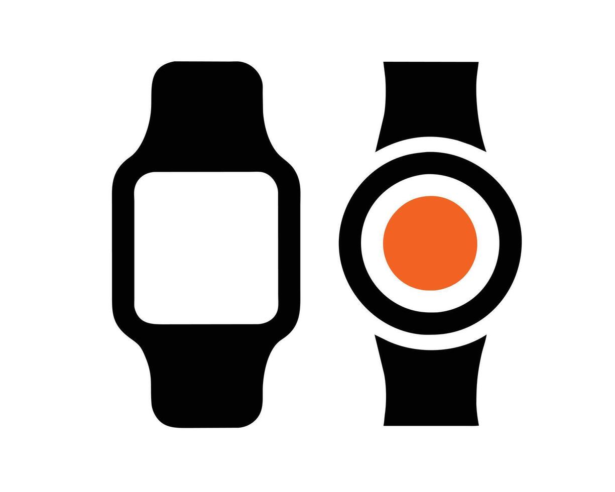 Smartwatch-Silhouette vektor