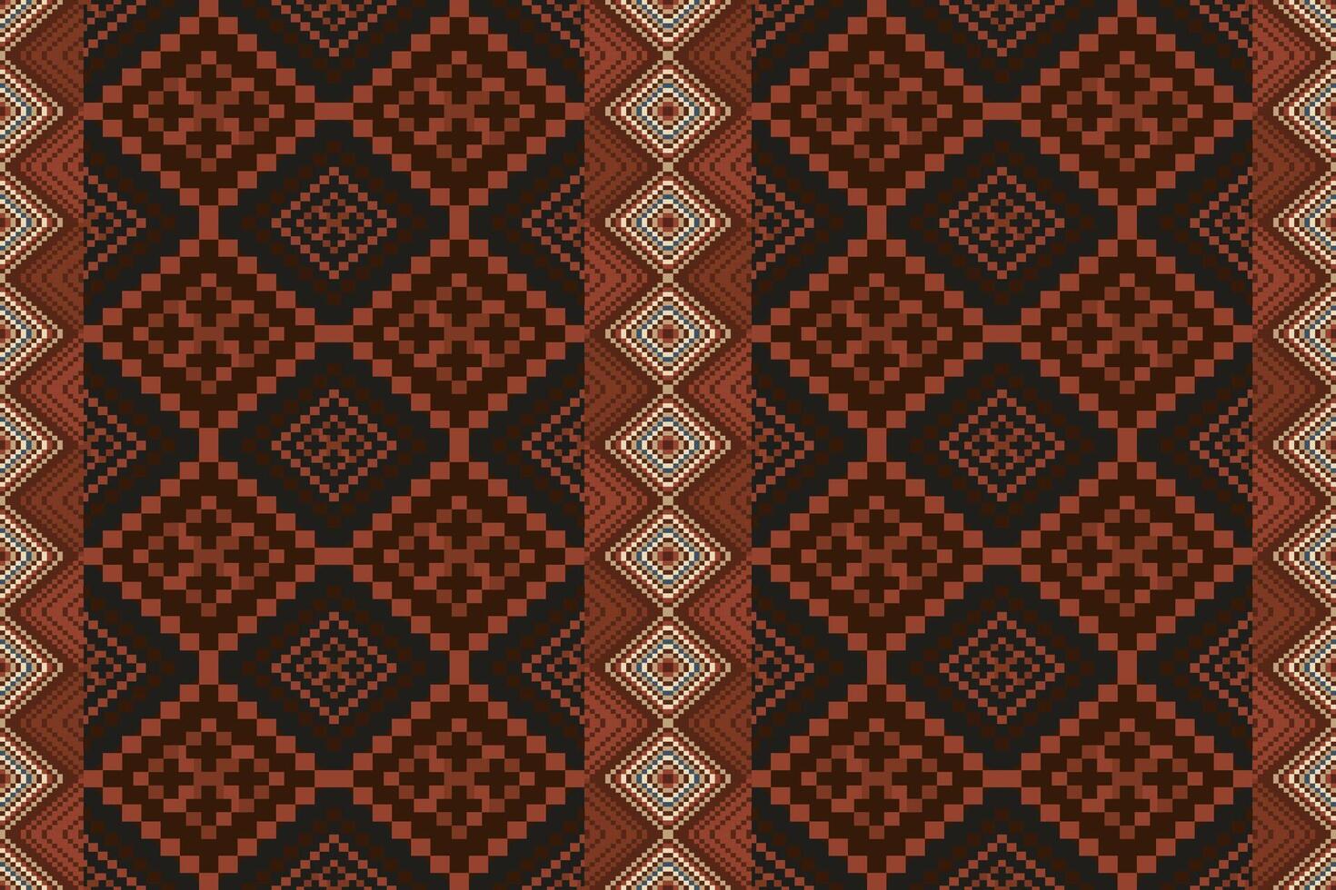 navajo stam- sömlös mönster. inföding amerikan prydnad. etnisk söder Västra dekor stil. boho geometrisk prydnad. sömlös mönster. mexikansk filt, matta. vävd matta illustration. vektor