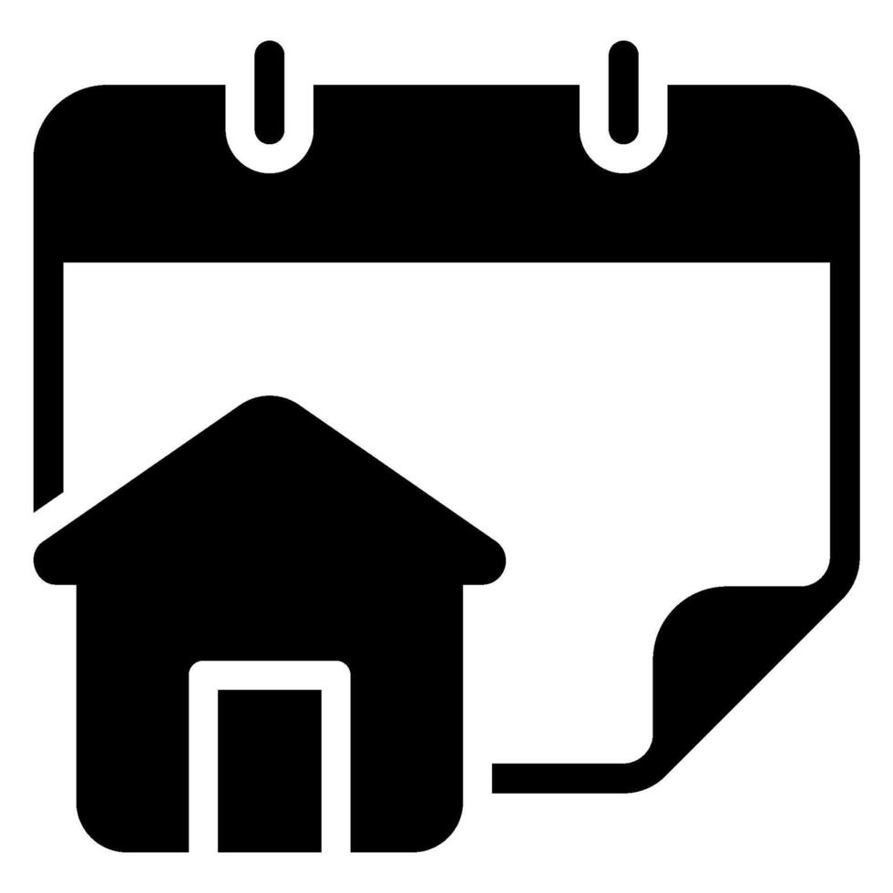 Haus-Glyphe-Symbol vektor