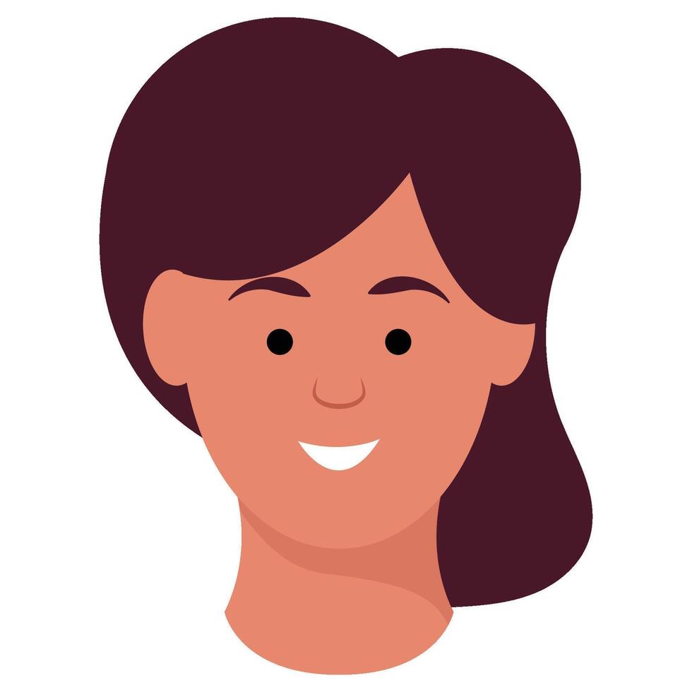 Benutzerbild Gesicht zum weiblich Ausdruck vektor