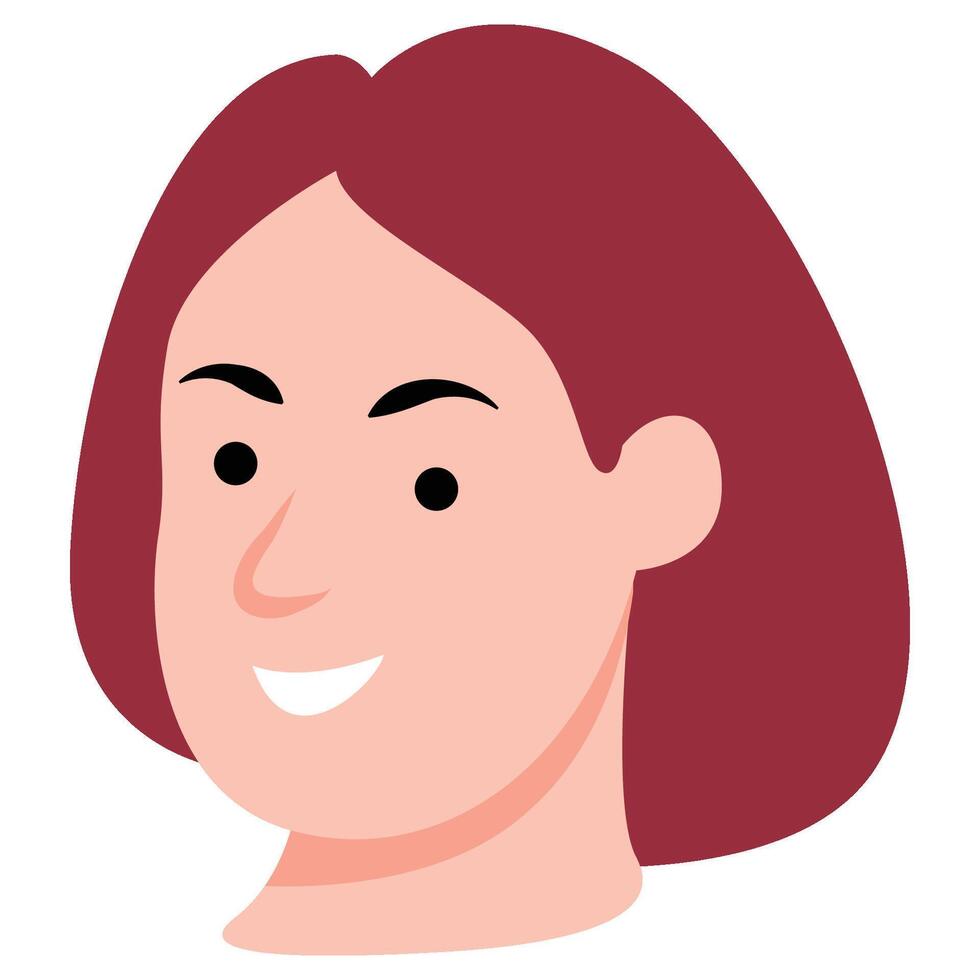 Benutzerbild Gesicht zum weiblich Ausdruck vektor