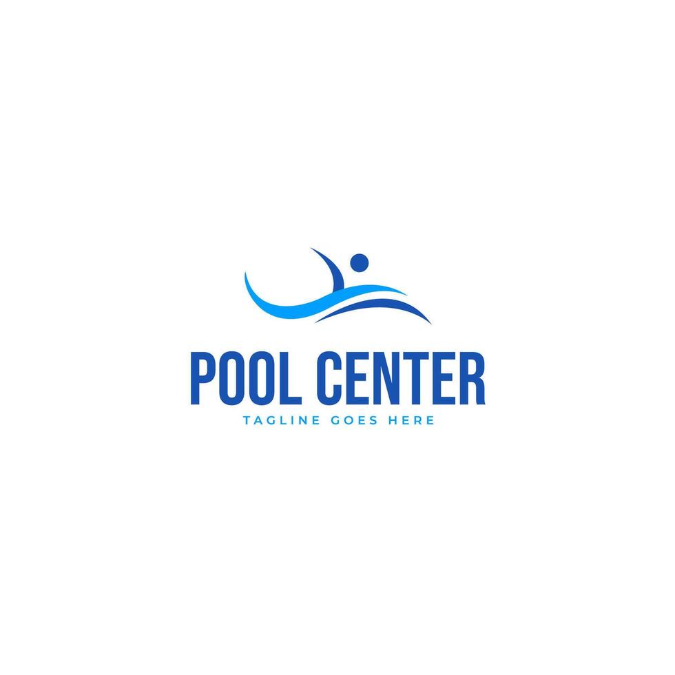 slå samman Centrum logotyp design för simning slå samman, strand, dykning och annan vatten sport illustration aning vektor