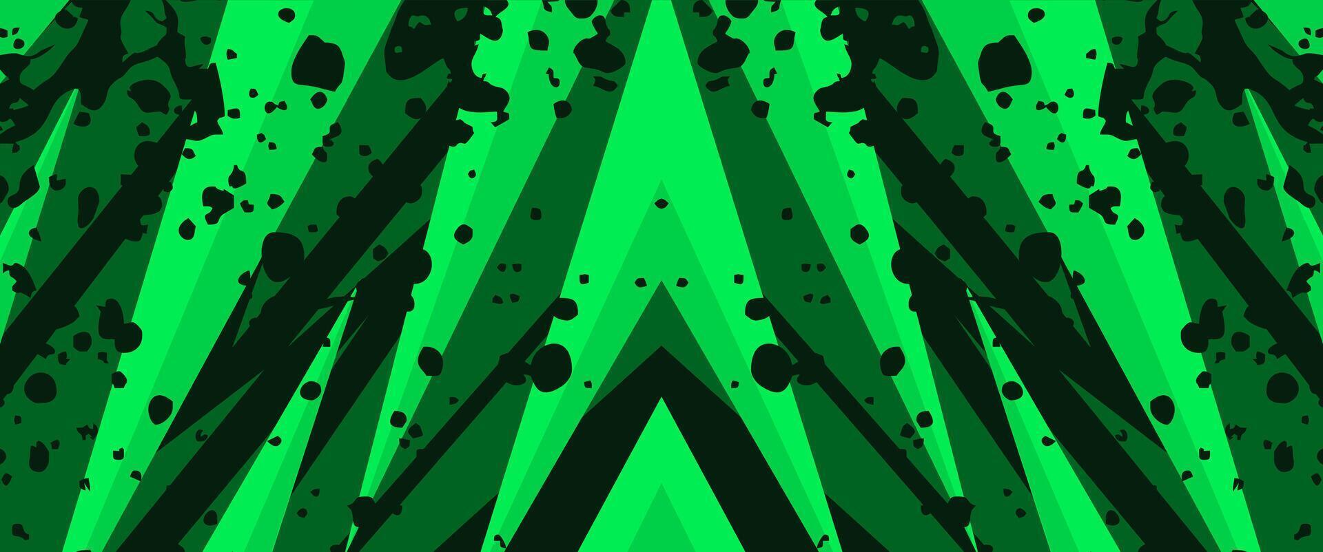 sportlich Grün abstrakt Hintergrund mit Lärm Textur und Streifen zum Sport, Rennen, Spielen Thema Designs vektor