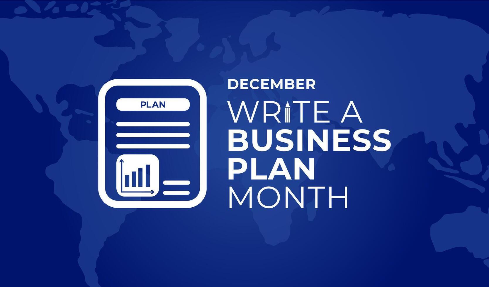 december skriva en företag planen månad bakgrund illustration vektor
