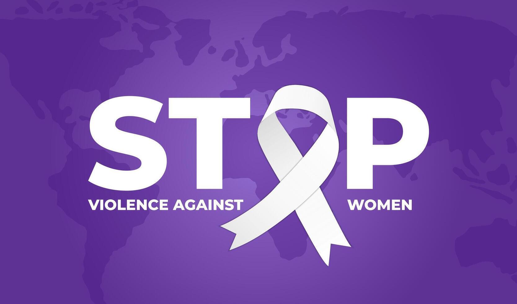 sluta våld mot kvinnor lila illustration vektor
