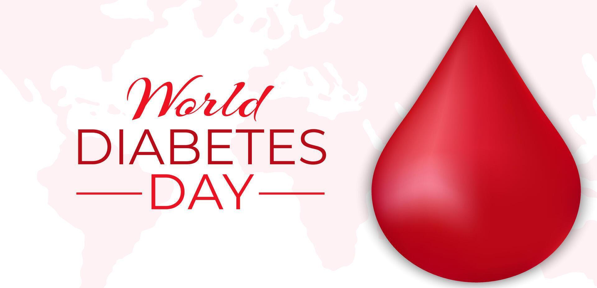 Welt Diabetes Tag Hintergrund Illustration Banner vektor
