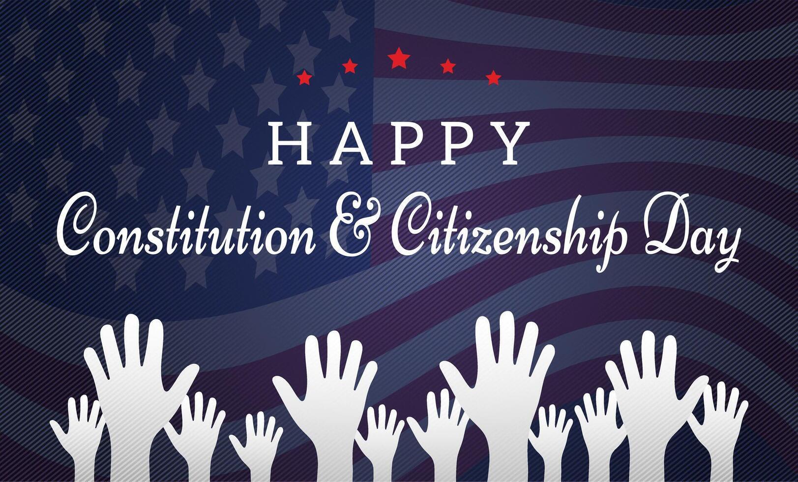 Lycklig konstitution och medborgarskap dag bakgrund illustration vektor