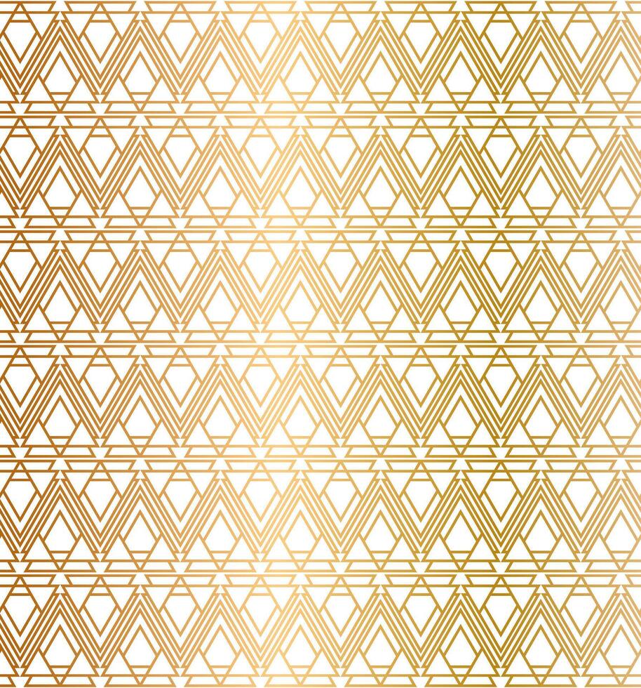 Kunst Deko geometrisch Licht Gold Muster Design vektor