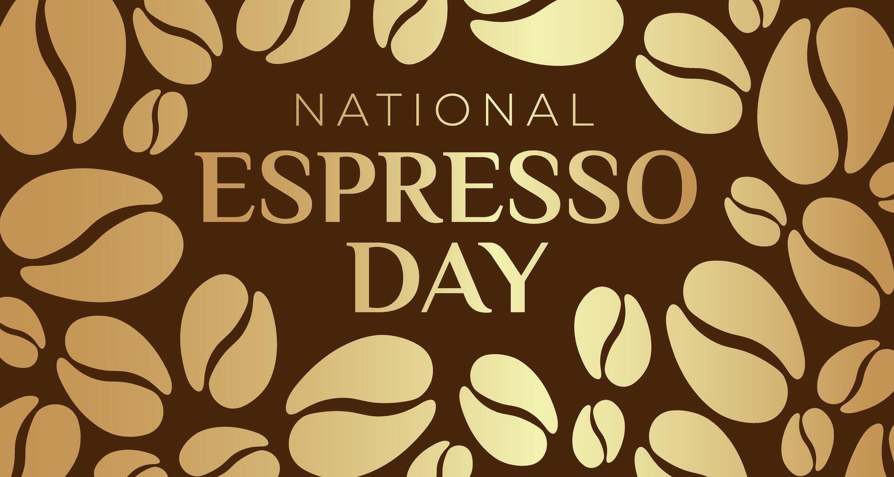 nationell espresso kaffe dag bakgrund illustration vektor