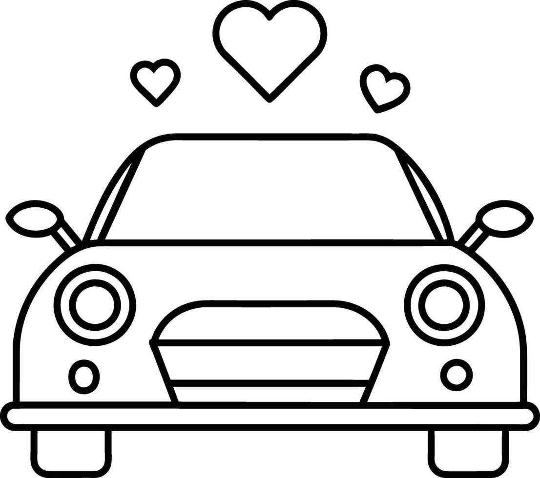 Hochzeit Auto ,Hochzeit Symbol vektor