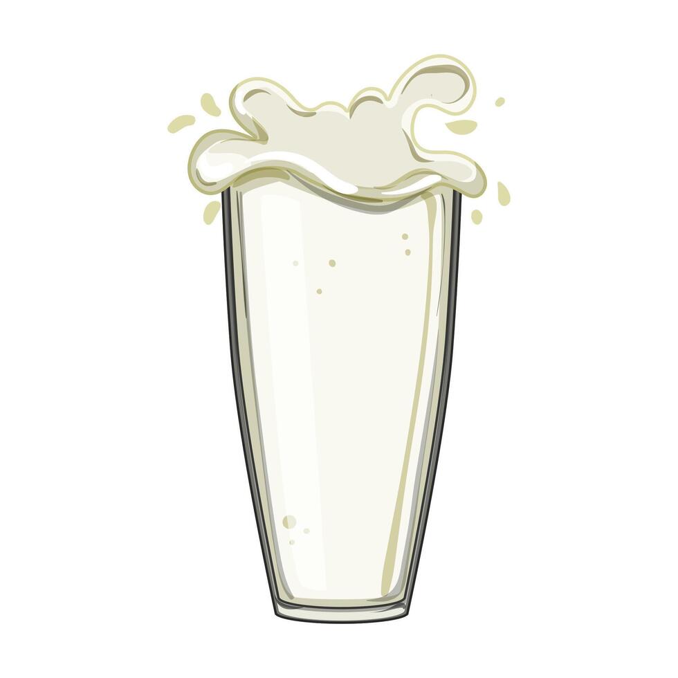 behållare mjölk kopp tecknad serie illustration vektor
