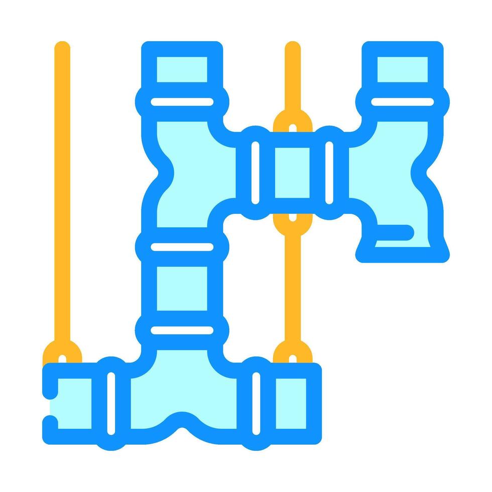 Belüftung Kanäle Farbe Symbol Illustration vektor