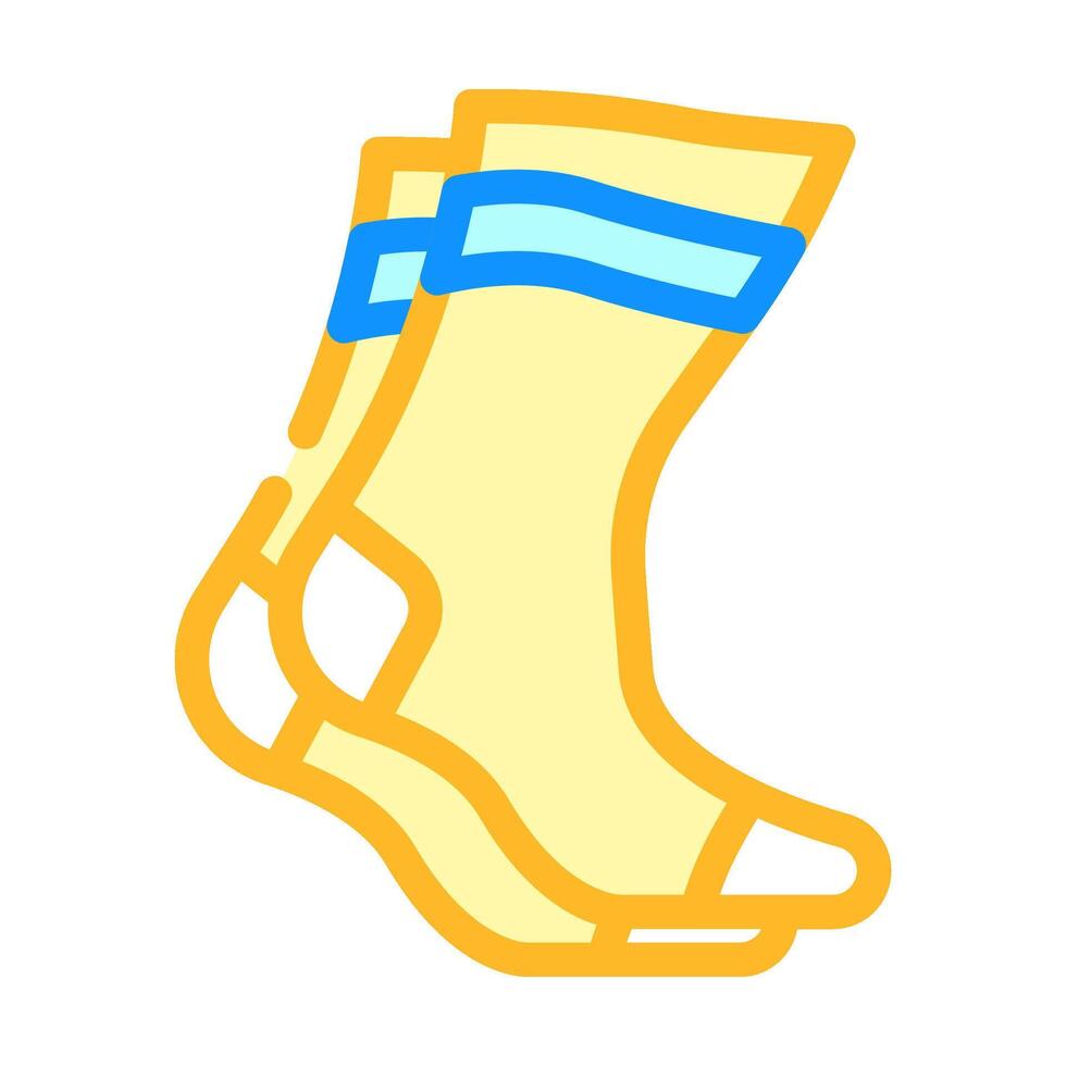 sportlich Socken Kleidung Farbe Symbol Illustration vektor