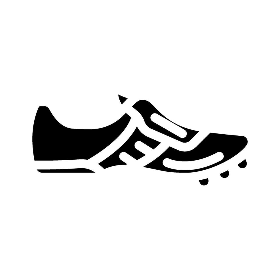 sportlich Schuhe Kleidung Glyphe Symbol Illustration vektor
