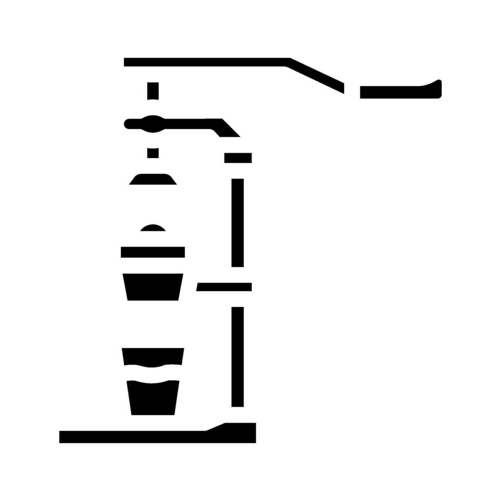 Entsafter Restaurant Ausrüstung Glyphe Symbol Illustration vektor