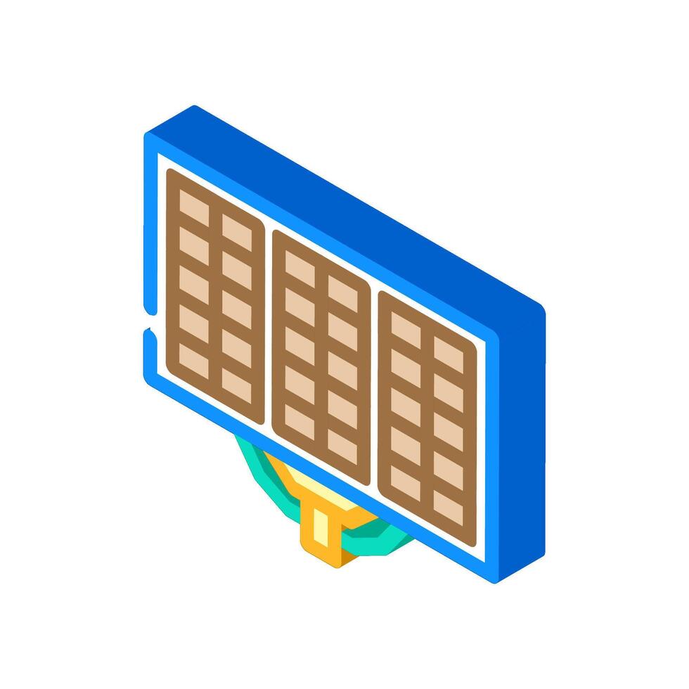 Array Solar- Panel isometrisch Symbol Illustration vektor