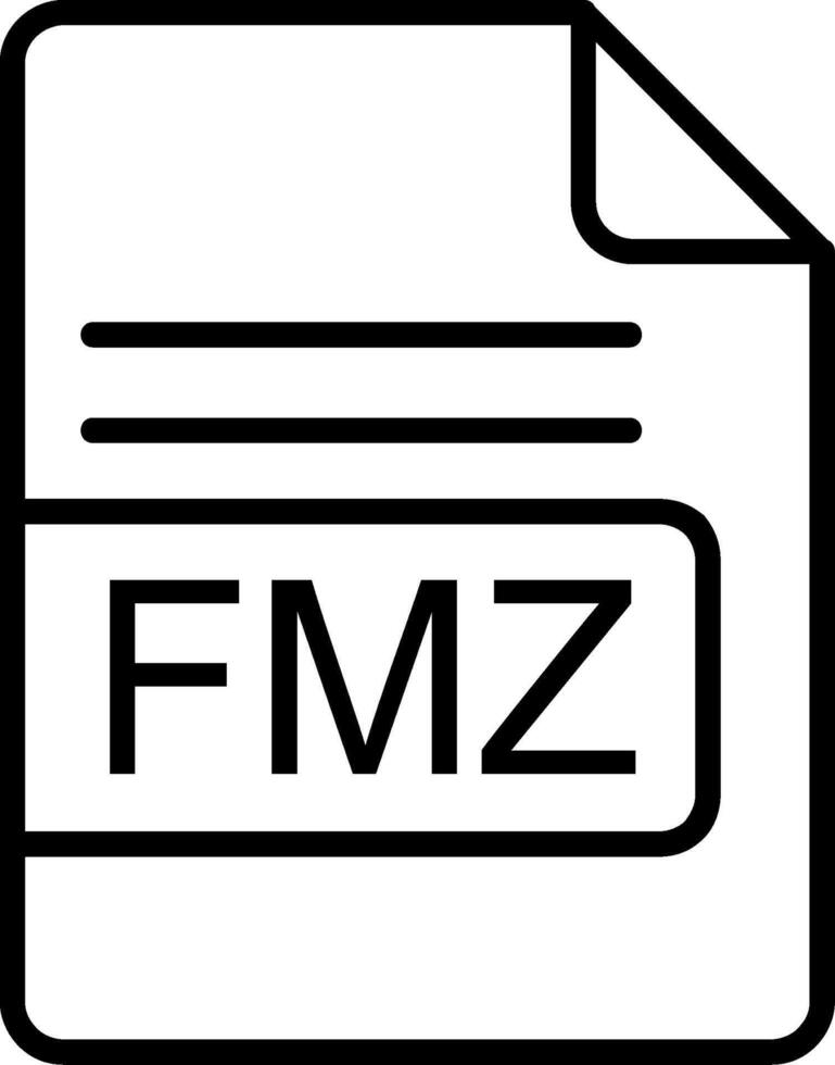 fmz Datei Format Linie Symbol vektor