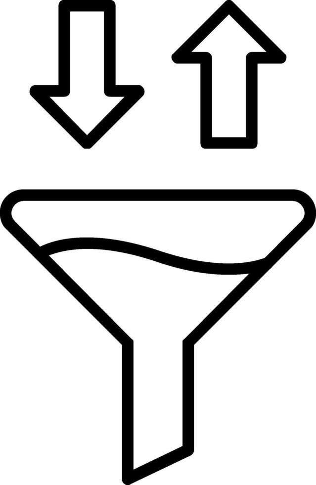 Symbol für die Trichterlinie vektor